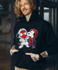 Baby Snoopy And Spiderman T shirt Hoodie Sweater