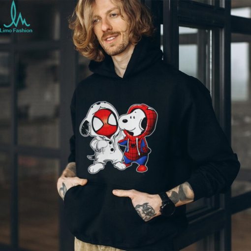Baby Snoopy And Spiderman T shirt Hoodie Sweater