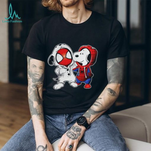 Baby Snoopy And Spiderman T shirt Hoodie Sweater