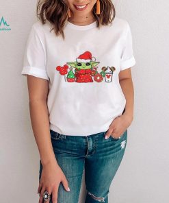 Baby Yoda Christmas Shirt Disney Snack T Shirt Sweatshirt