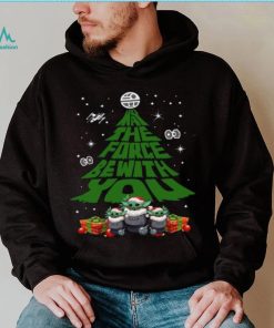 Baby Yoda May The Force Be With With You Christmas Tree t shirt