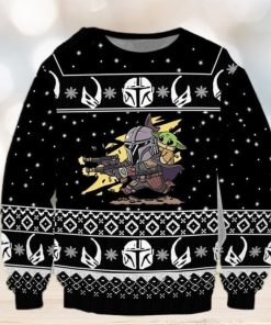 Baby Yoda Pew Pew Star Wars Funny Christmas Ugly Sweater