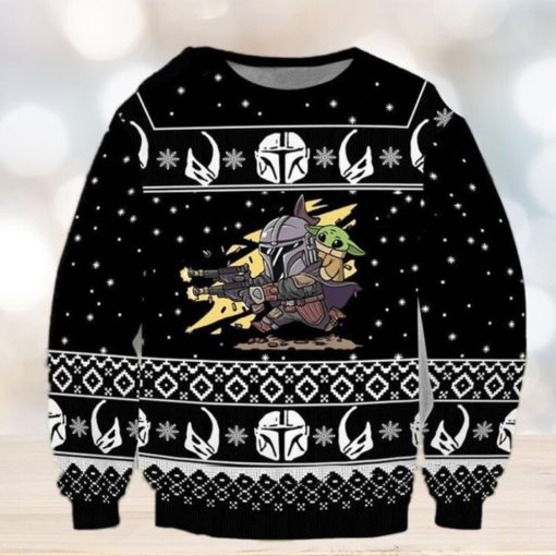 Baby Yoda Pew Pew Star Wars Funny Christmas Ugly Sweater