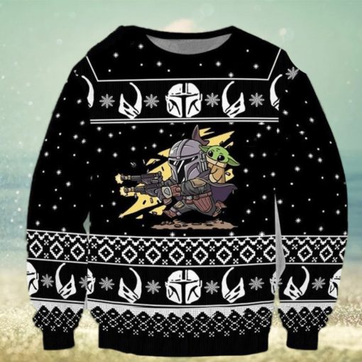 Baby Yoda Pew Pew Star Wars Funny Christmas Ugly Sweater