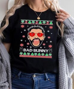 Bad Benito Bunny Latin Trap Xmas Ugly Christmas shirt