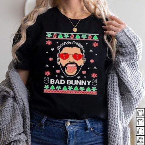 Bad Benito Bunny Latin Trap Xmas Ugly Christmas shirt