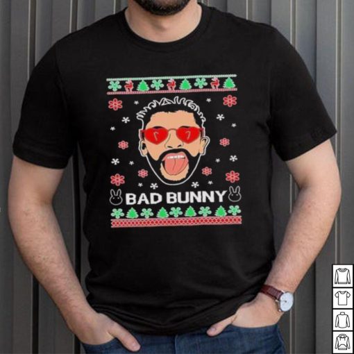 Bad Benito Bunny Latin Trap Xmas Ugly Christmas shirt