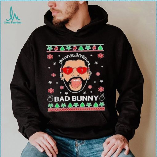 Bad Benito Bunny Latin Trap Xmas Ugly Christmas shirt