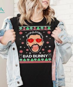 Bad Benito Bunny Latin Trap Xmas Ugly Christmas shirt