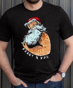 Bad Santa Claus Christmas Naughty Merry Xmas Funny Shirt