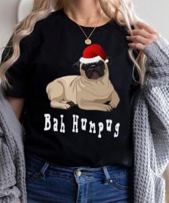 Bah Humbug Christmas Pug T Shirt