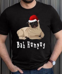 Bah Humbug Christmas Pug T Shirt