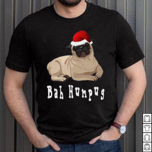 Bah Humbug Christmas Pug T Shirt