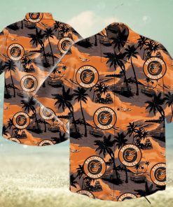 Baltimore Orioles And Landscape Hawaiian Shirt – Orioles Hawaiian Shirt