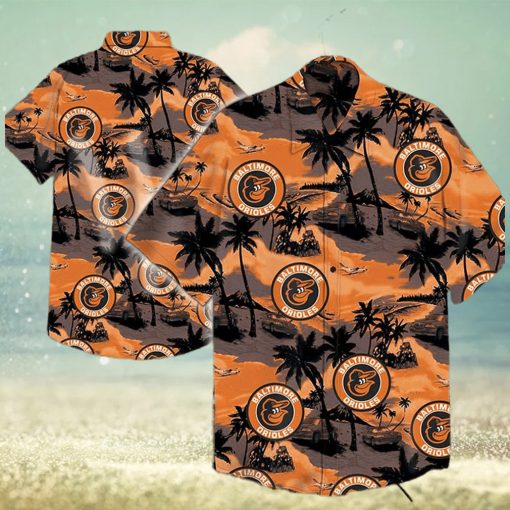 Baltimore Orioles And Landscape Hawaiian Shirt – Orioles Hawaiian Shirt