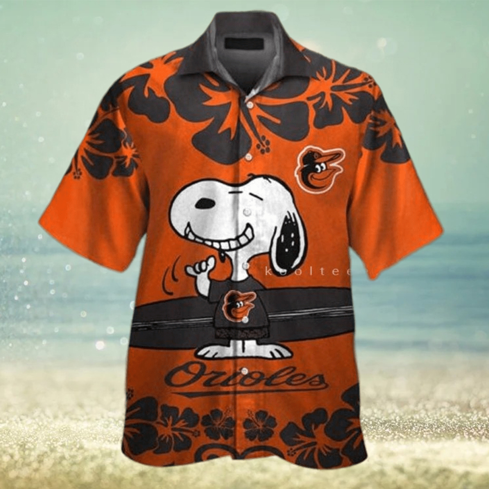 Baltimore Orioles Baseball Snoopy Hawaiian Shirt