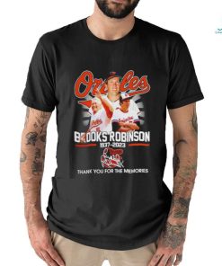 Baltimore Orioles Brooks Robinson 1937 2023 thank you for the memories shirt, hoodie, sweater, long sleeve and tank top Baltimore Orioles Brooks Robinson 1937 2023 thank you for the memories shirt