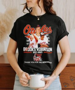 Baltimore Orioles Brooks Robinson 1937 2023 thank you for the memories shirt, hoodie, sweater, long sleeve and tank top Baltimore Orioles Brooks Robinson 1937 2023 thank you for the memories shirt