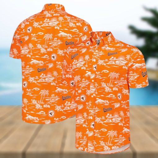 Baltimore Orioles Button Down Baseball Hawaiian Shirt – Orioles Hawaiian Shirt