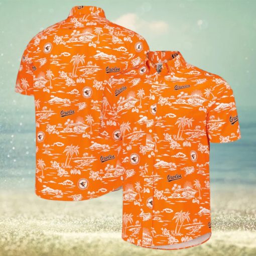 Baltimore Orioles Button Down Baseball Hawaiian Shirt – Orioles Hawaiian Shirt