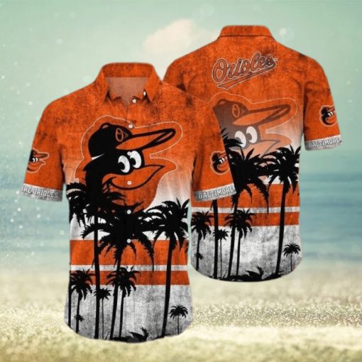 Baltimore Orioles Hawaiian Shirt Vintage Tropical