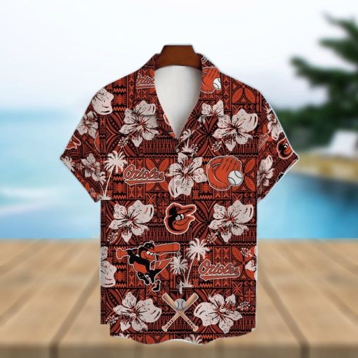 Baltimore Orioles Hibiscus Pattern Vintage Hawaiian Shirt – Orioles Hawaiian Shirt