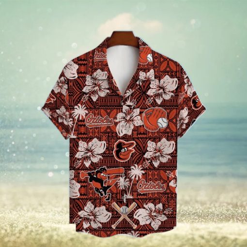 Baltimore Orioles Hibiscus Pattern Vintage Hawaiian Shirt – Orioles Hawaiian Shirt