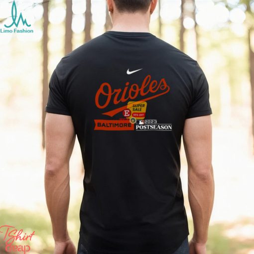 Baltimore Orioles Nike 2023 Postseason shirt