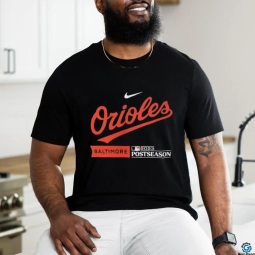Baltimore Orioles Nike Black 2023 Postseason Authentic Collection Dugout Pullover Shirt