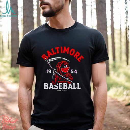 Baltimore Orioles Reaper baseball 1954 shirt