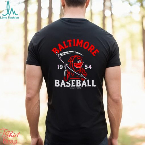 Baltimore Orioles Reaper baseball 1954 shirt