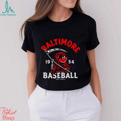 Baltimore Orioles Reaper baseball 1954 shirt