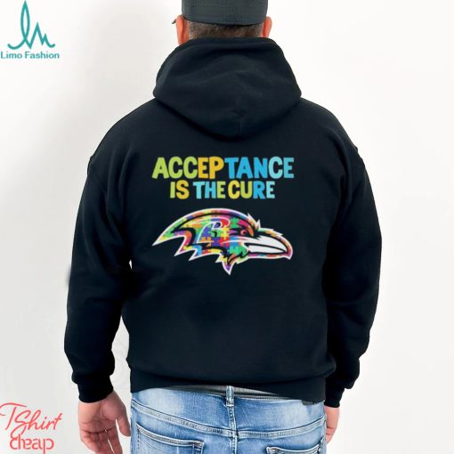 Baltimore Ravens Acceptance Is The Cure Autism T Shirt