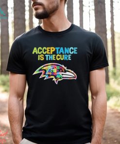 Baltimore Ravens Acceptance Is The Cure Autism T Shirt
