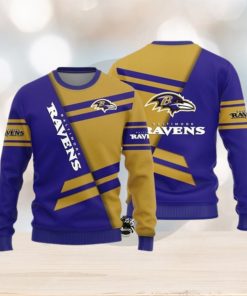 Baltimore Ravens Tree Ball Christmas Ugly Sweater