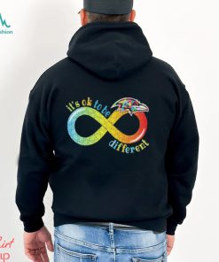 Baltimore Ravens It’s Ok To Be Different Autism Infinity T Shirt