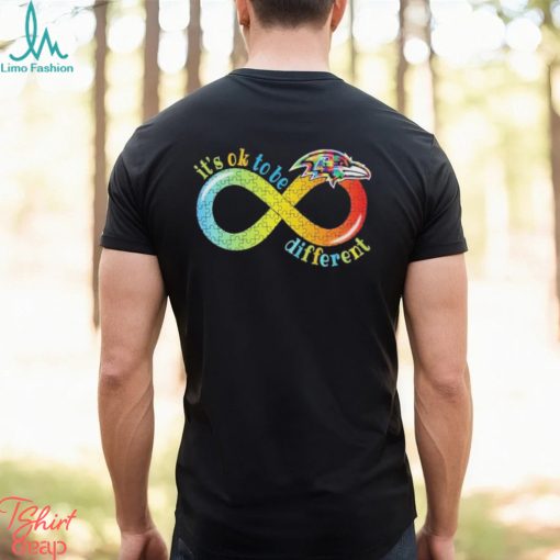 Baltimore Ravens It’s Ok To Be Different Autism Infinity T Shirt