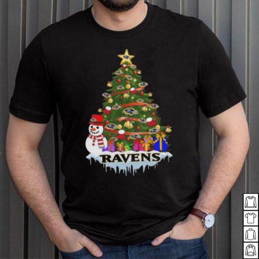 Baltimore Ravens Merry Christmas NFL Football Sports T Shirt