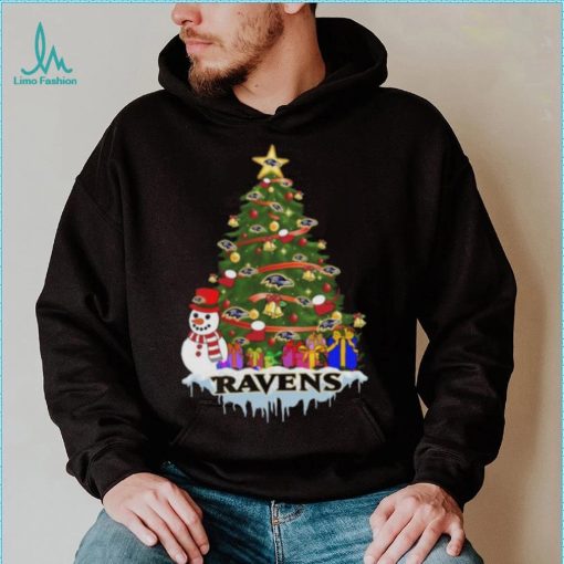 Baltimore Ravens Merry Christmas NFL Football Sports T Shirt