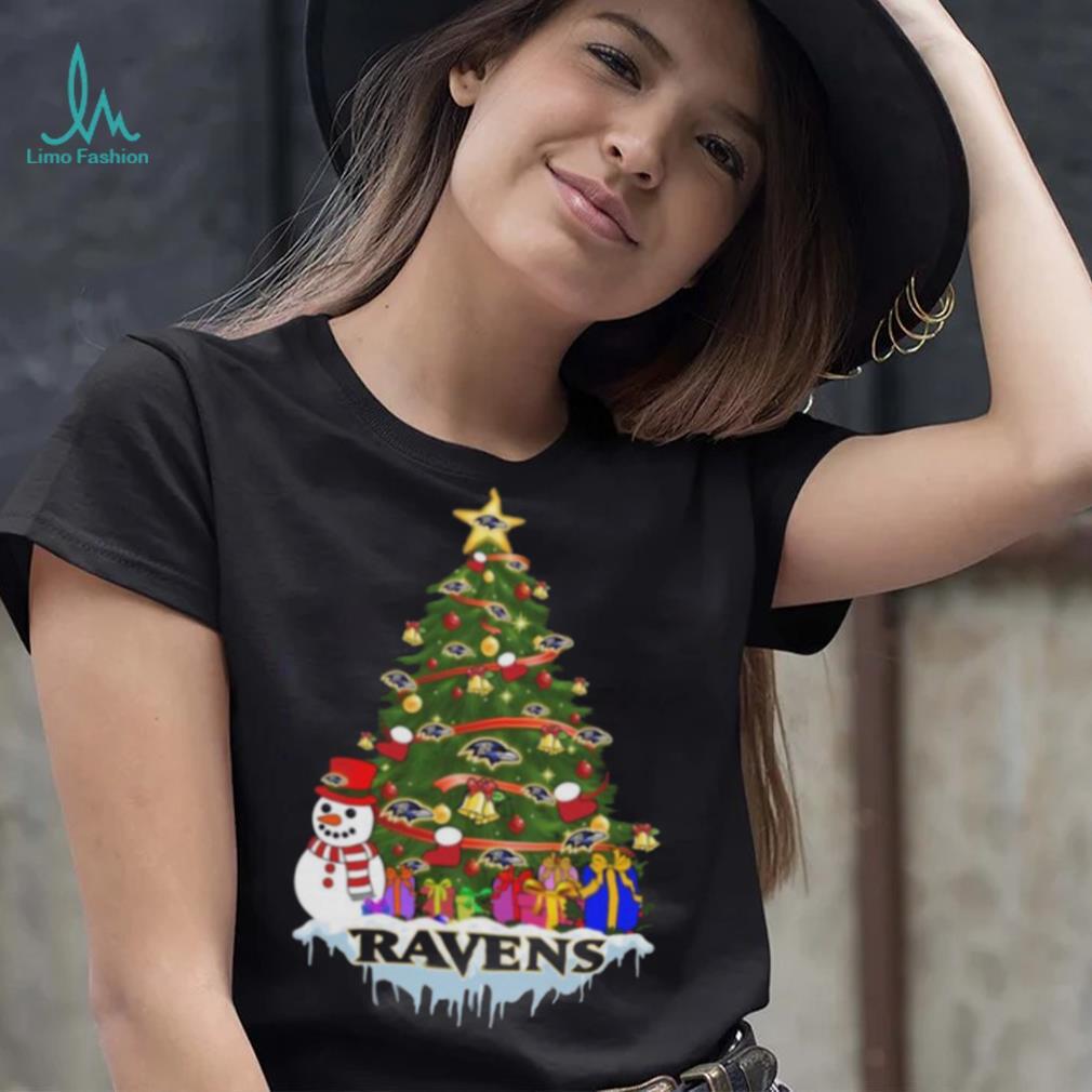 Baltimore Ravens Merry Christmas NFL Football Sports T Shirt - Limotees