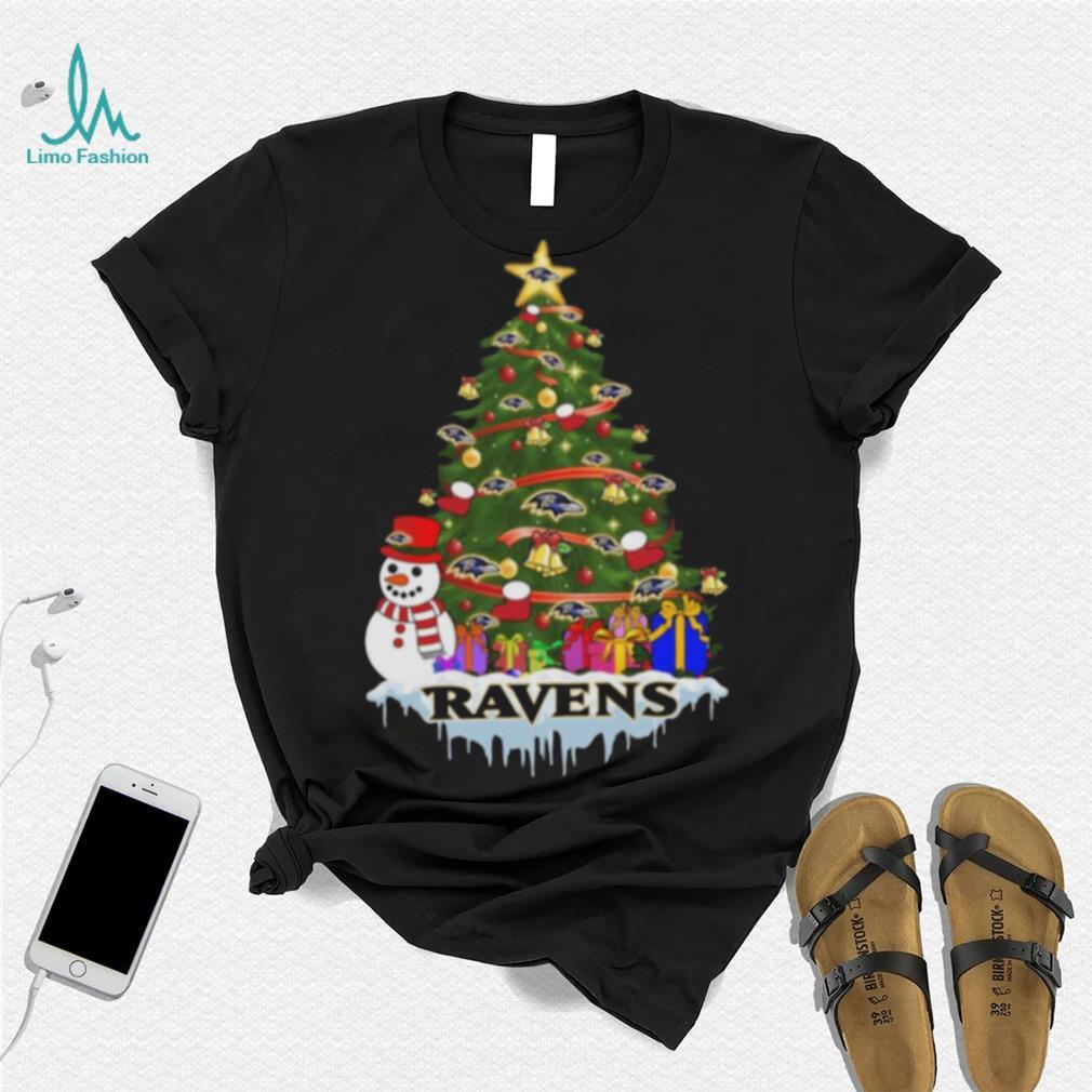 Baltimore Ravens Merry Christmas NFL Football Sports T Shirt - Limotees