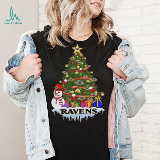 Baltimore Ravens Merry Christmas NFL Football Sports T Shirt