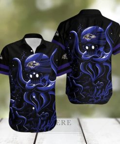 Baltimore Ravens Octopus Alibaba Genie Hawaiian Shirt Fans Gift For Halloween