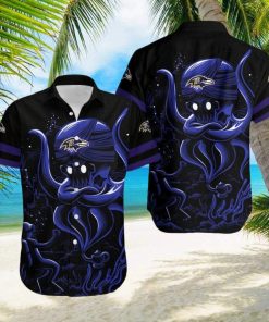 Baltimore Ravens Octopus Alibaba Genie Hawaiian Shirt Fans Gift For Halloween