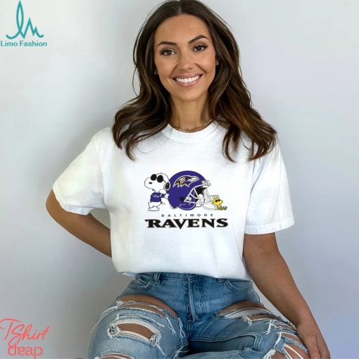 Baltimore Ravens Snoopy And Woodstock helmet 2023 T shirt