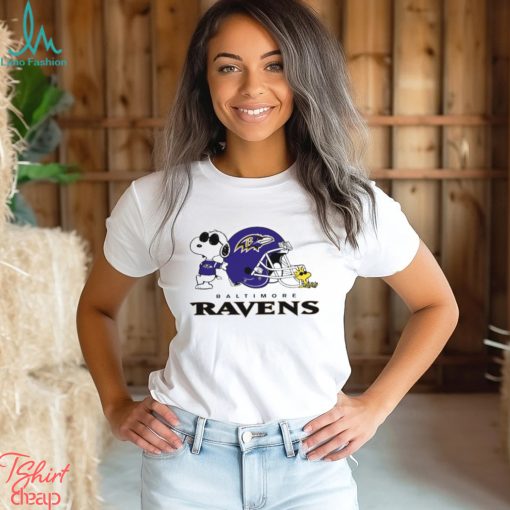 Baltimore Ravens Snoopy And Woodstock helmet 2023 T shirt