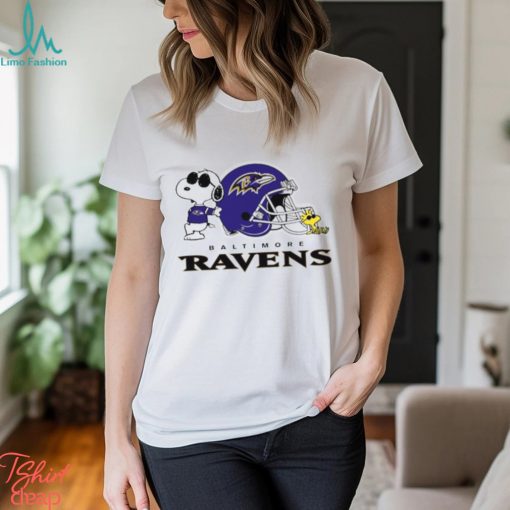 Baltimore Ravens Snoopy And Woodstock helmet 2023 T shirt