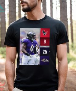 Baltimore Ravens Win 25 9 Houston Texans NFL Kickoff 2023 Final Score Shirt,  hoodie, sweater, long sleeve and tank top