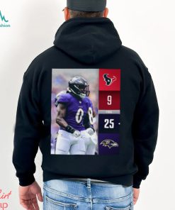 Baltimore Ravens Win 25 9 Houston Texans NFL Kickoff 2023 Final Score Shirt