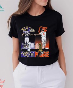 Baltimore Sports Ray Lewis Ravens And Brooks Robinson Orioles Signatures Shirt